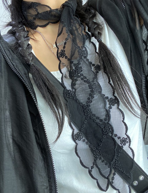 [당일출고!]lace scarf (2color)