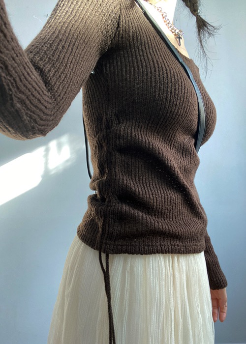 [당일출고!]단독진행 (한정수량) string knit t (2color)