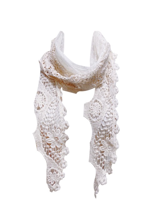 daisy knit scarf