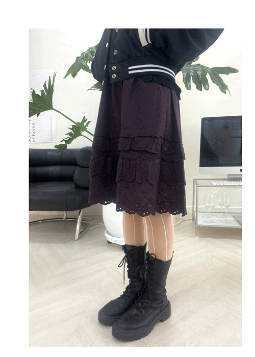[재진행] Ruby Lace Skirt (5color)