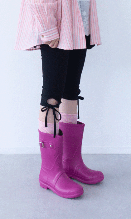 [입고지연] cheek rain boots [4c]