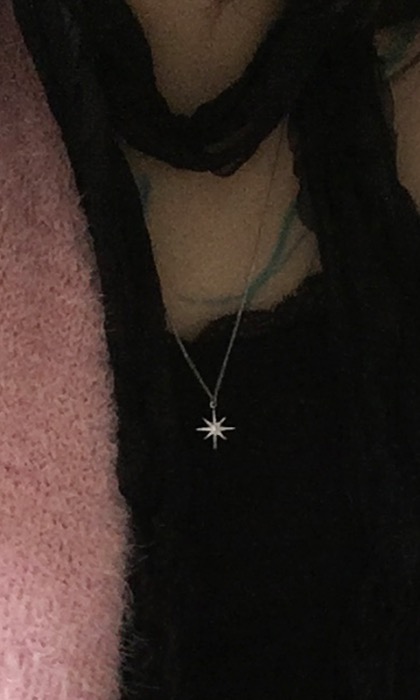 sparkle long necklace